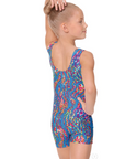Eurotard 47503 Girls Under the Sea Metallic Sequin Gymnastics Biketard