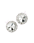 Crystal Button Earrings "Dance Mom Style"